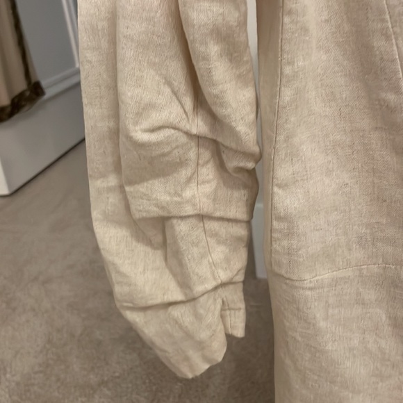 Princess Polly Linen Blazer Size 4 - Picture 4 of 6